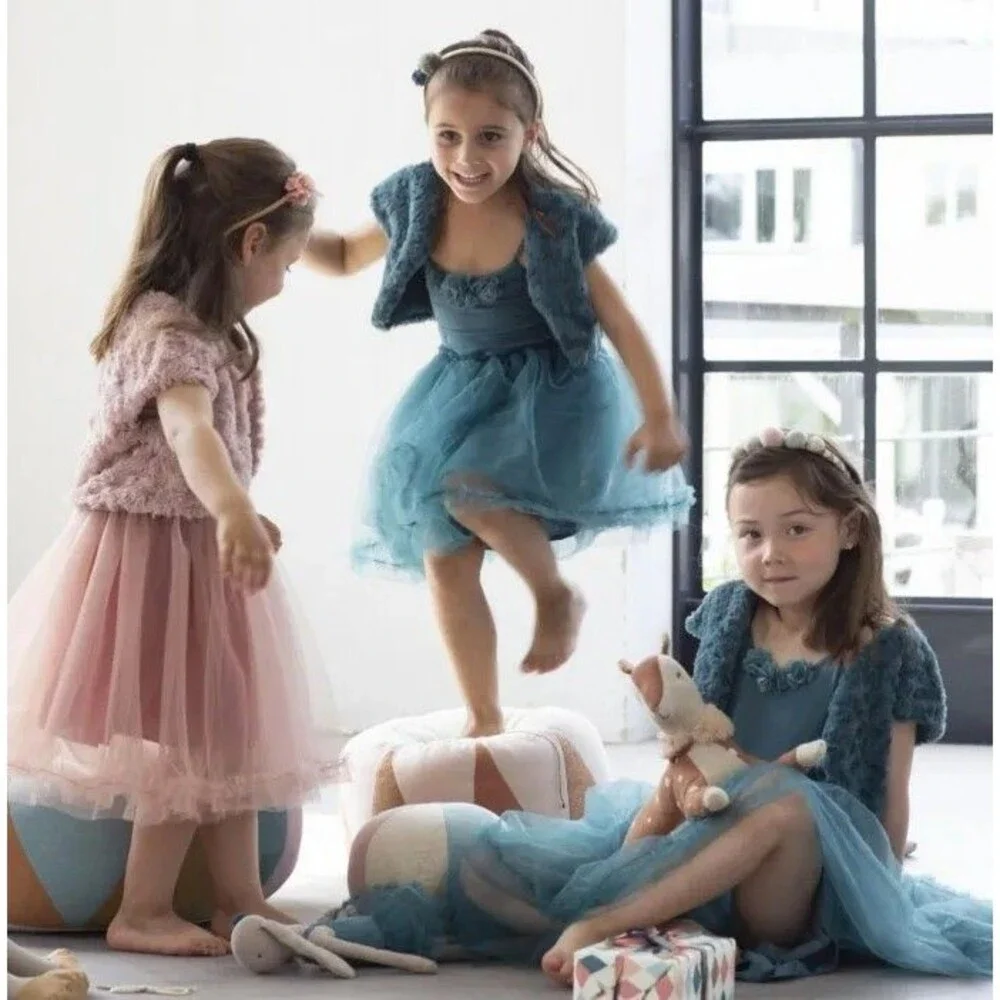 NEW Maileg Bolero Girls 4-6 Rose Pink Ballerina Dance Dress Up Shrug Jacket RARE